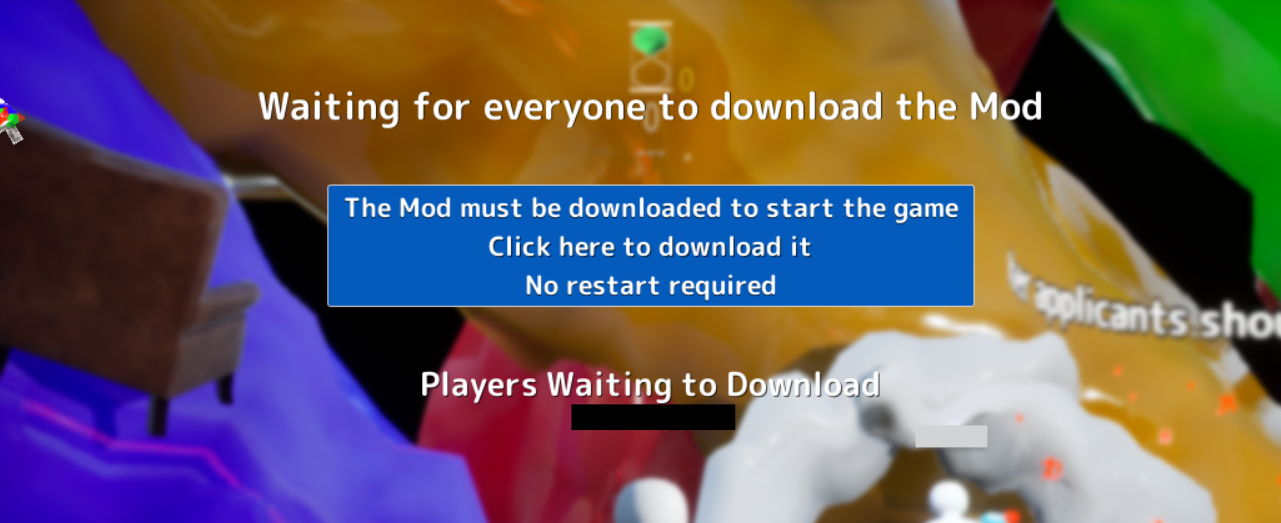 Victim prompted to download the Workshop map